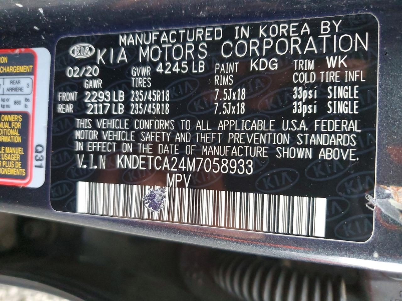 2021 KIA SELTOS SX TURBO photo 13
