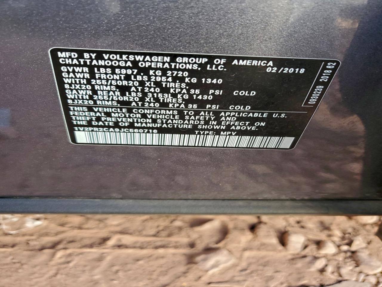2018 VOLKSWAGEN ATLAS SE photo 12