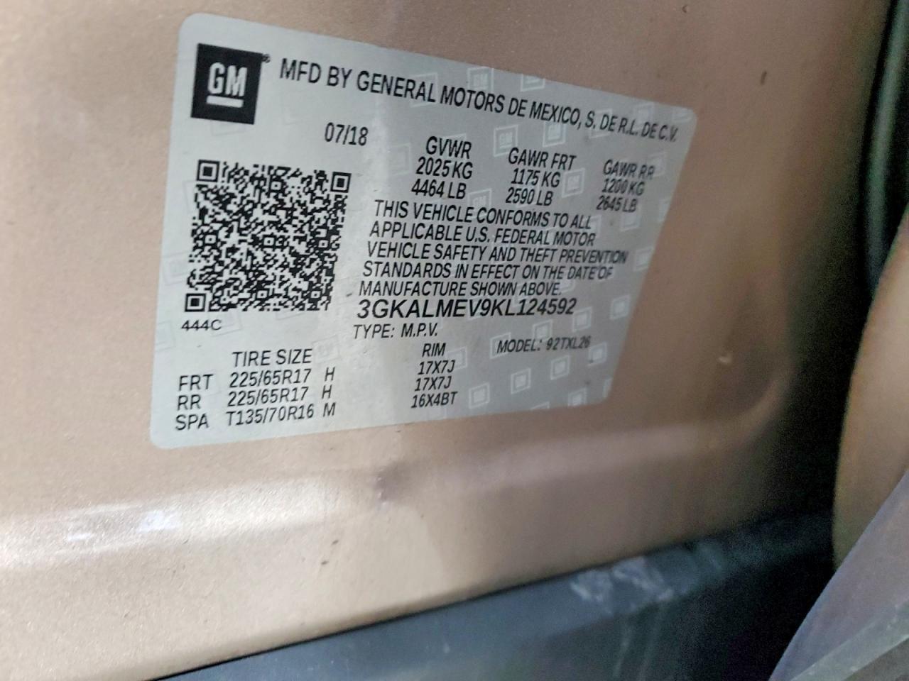 2019 GMC TERRAIN SLE photo 12