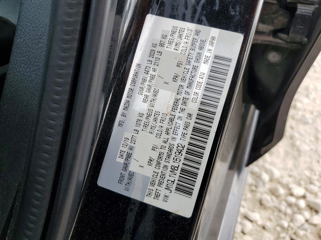 2020 MAZDA 6 TOURING photo 12