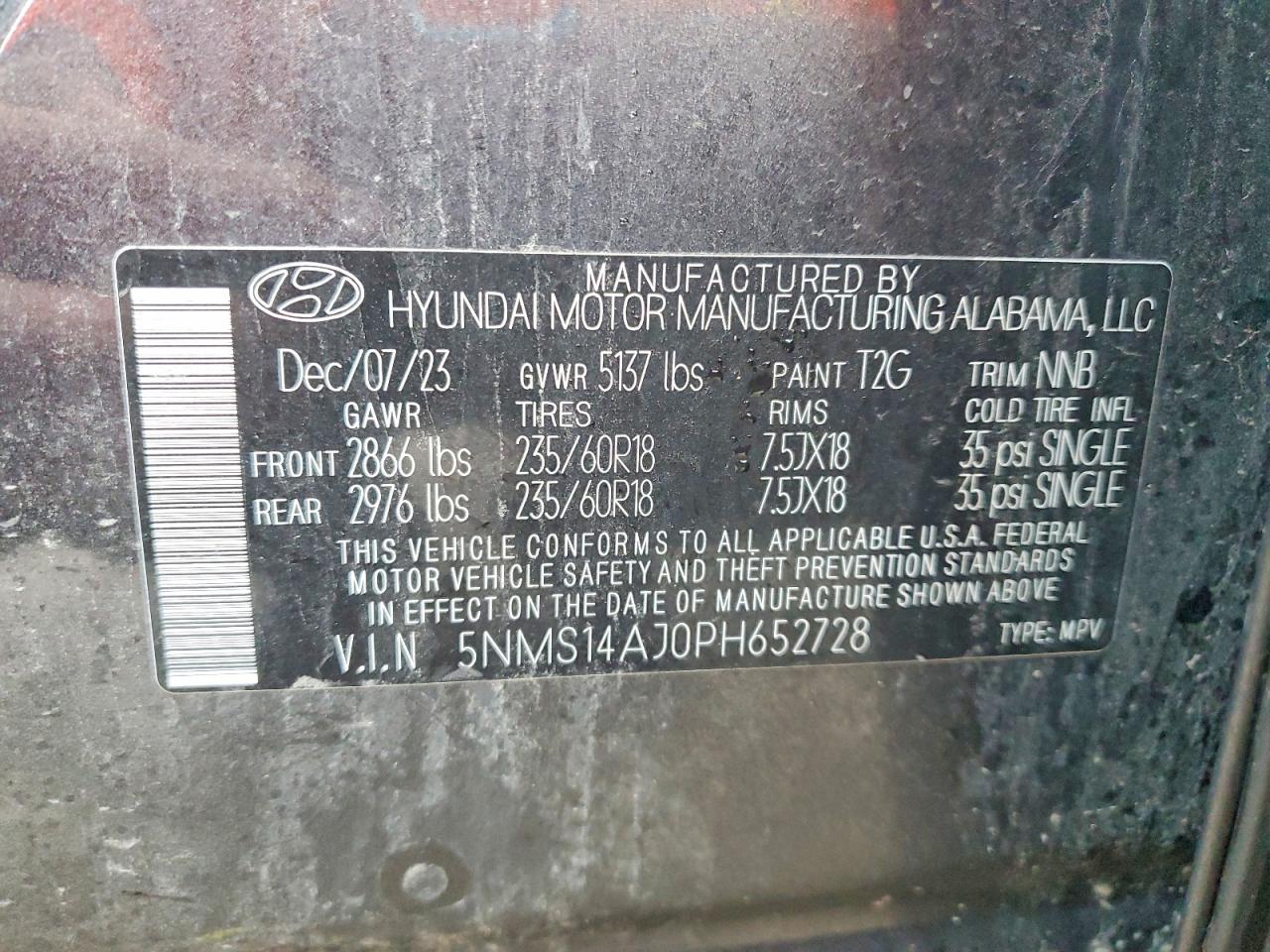 2023 HYUNDAI SANTA FE SE photo 13
