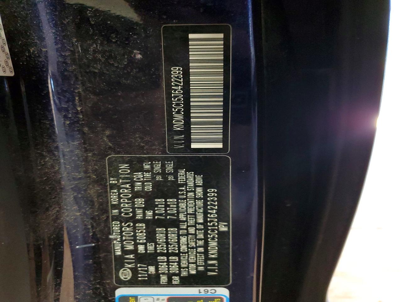 2018 KIA SEDONA EX photo 13
