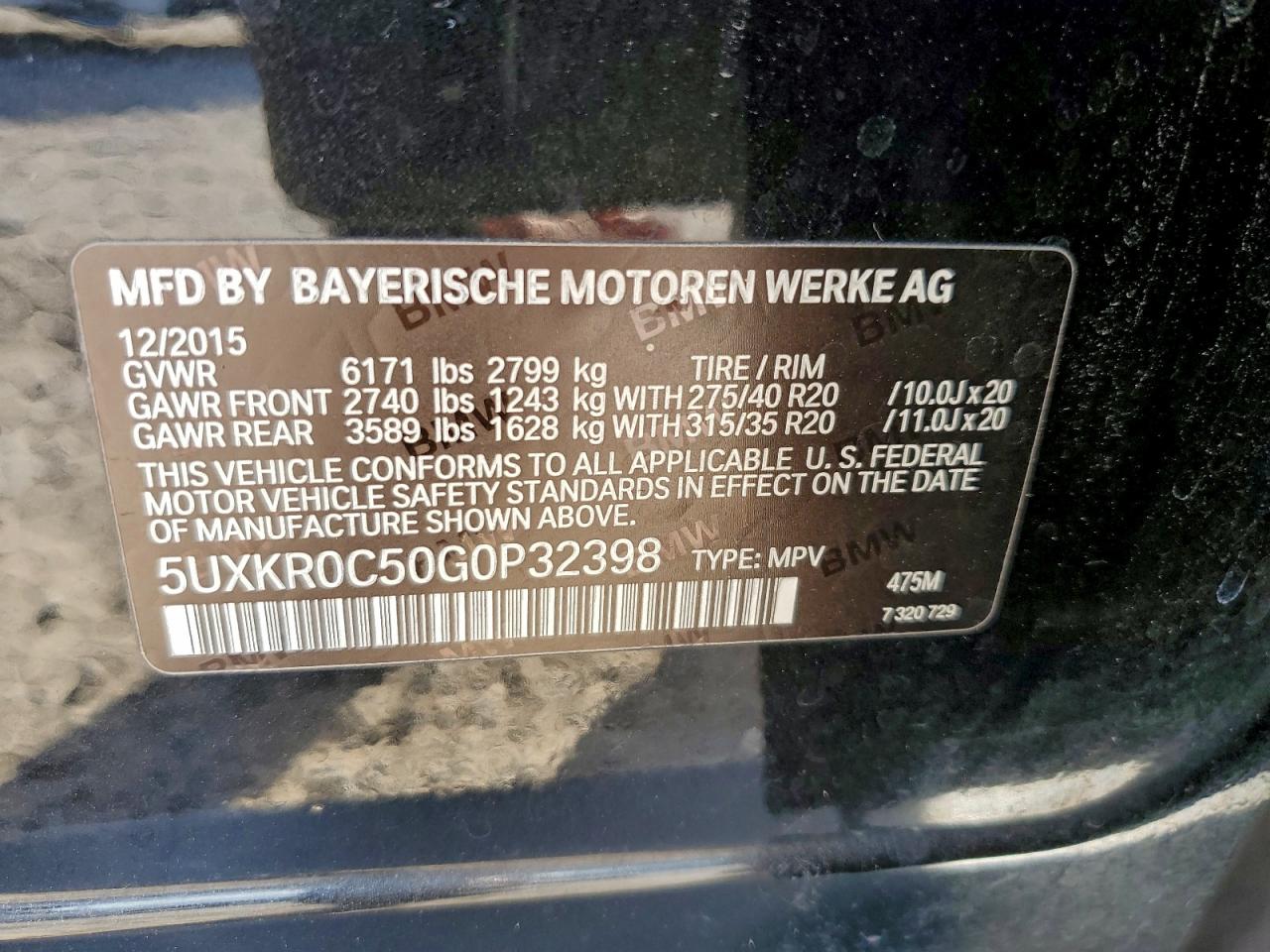 2016 BMW X5 XDRIVE35I photo 25