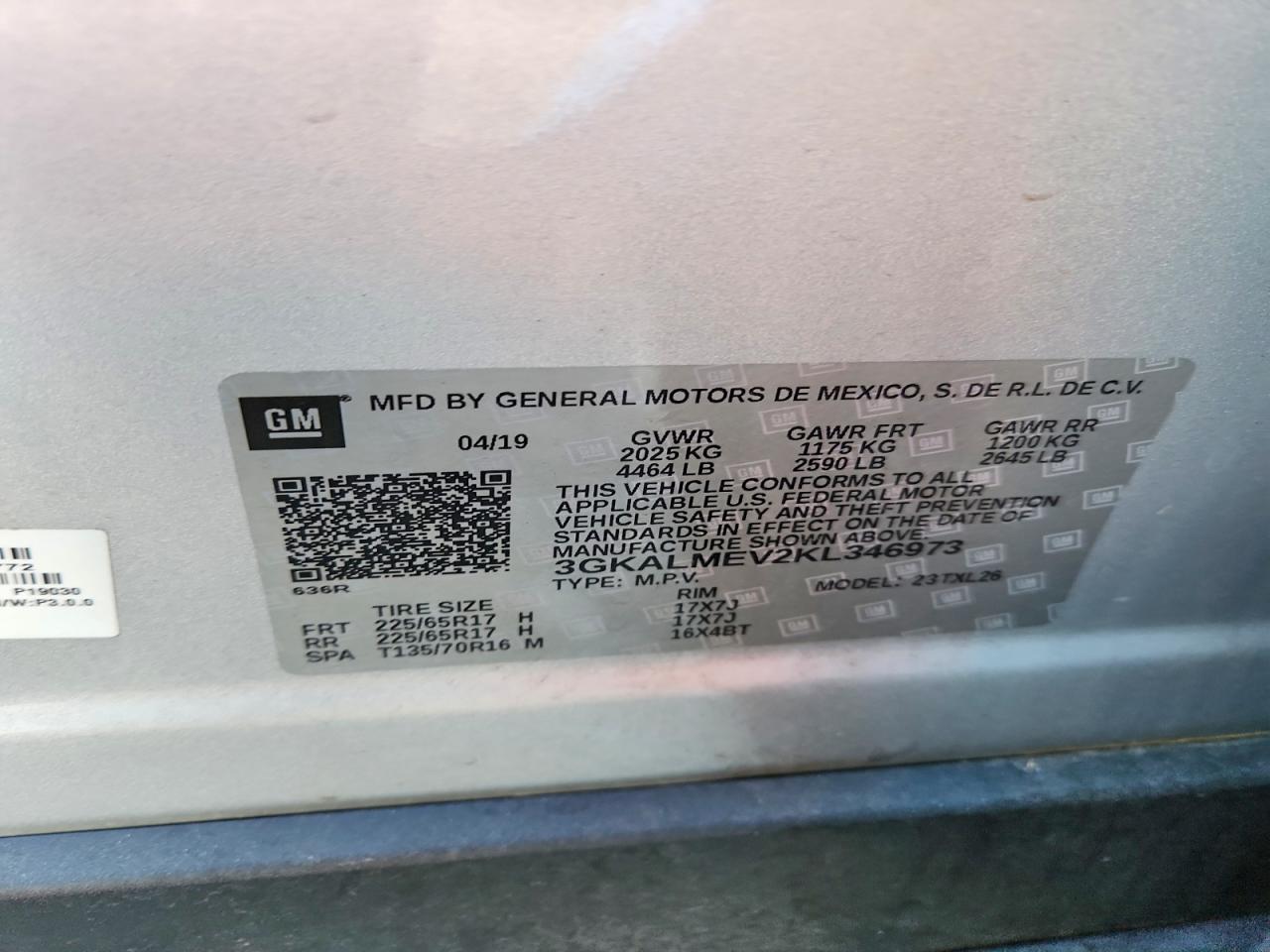 2019 GMC TERRAIN SLE photo 13