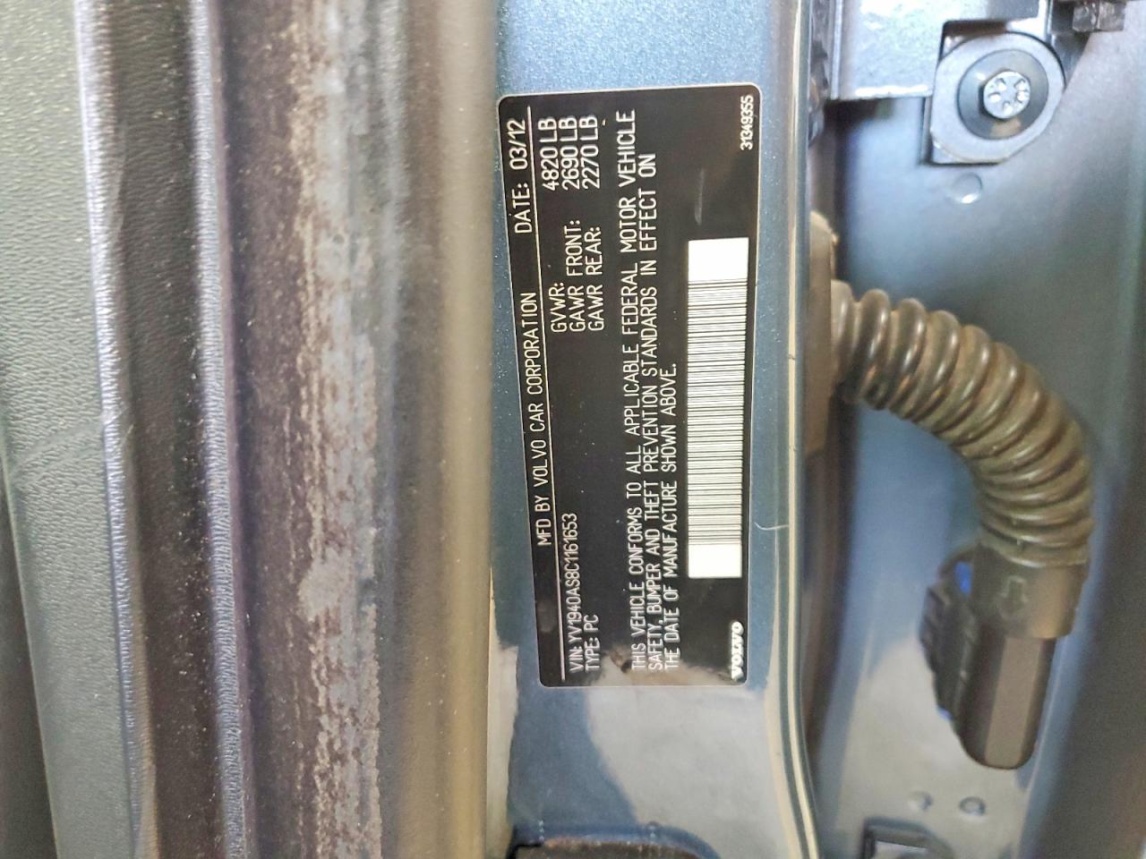 2012 VOLVO S80 3.2 photo 12