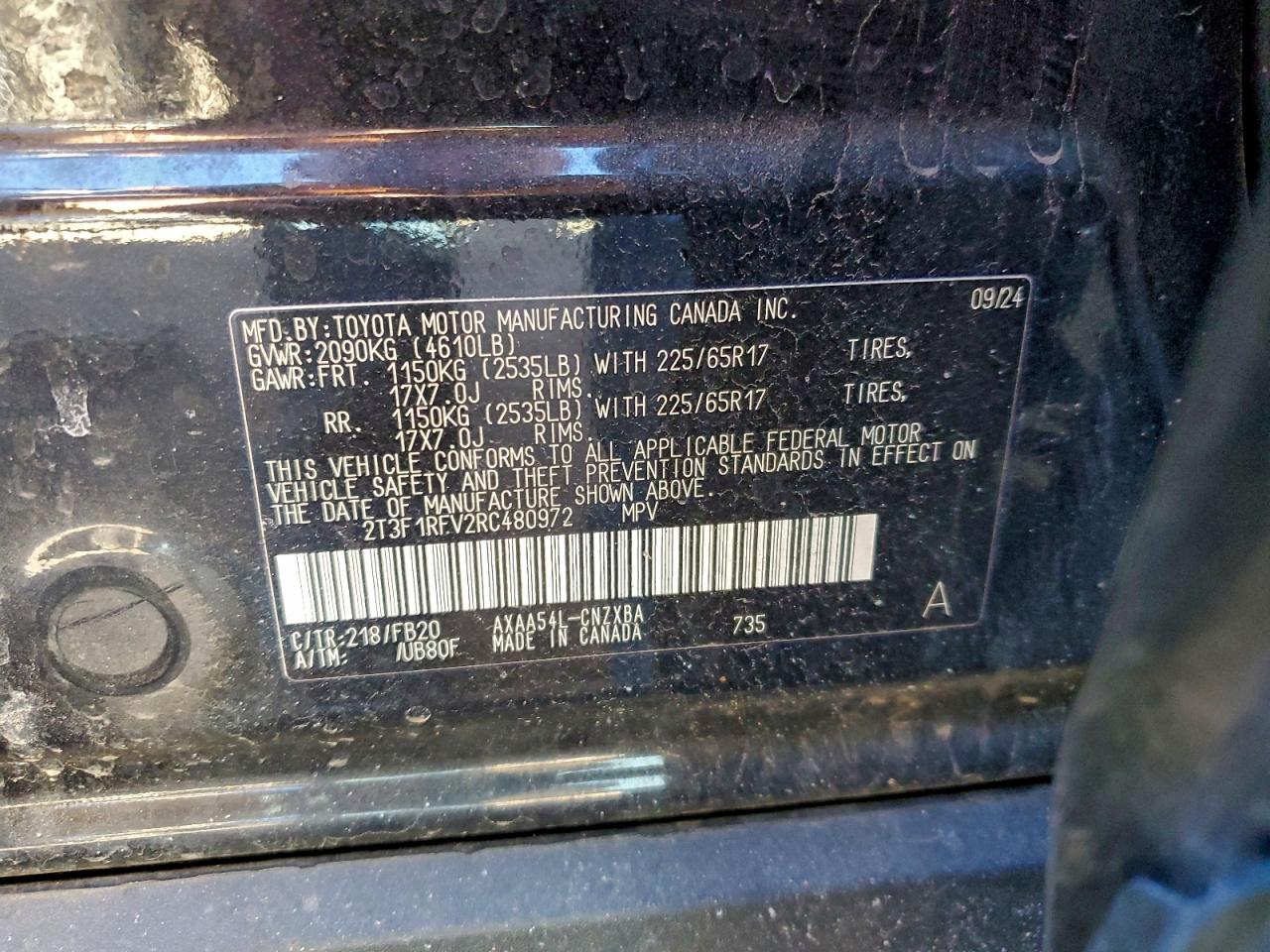 2024 TOYOTA RAV4 LE photo 13