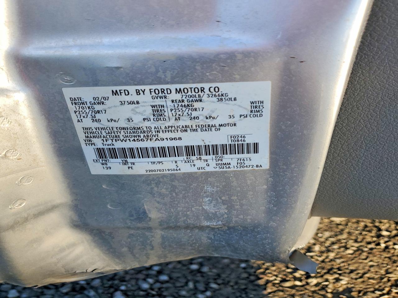 2007 FORD F150 SUPERCREW photo 23