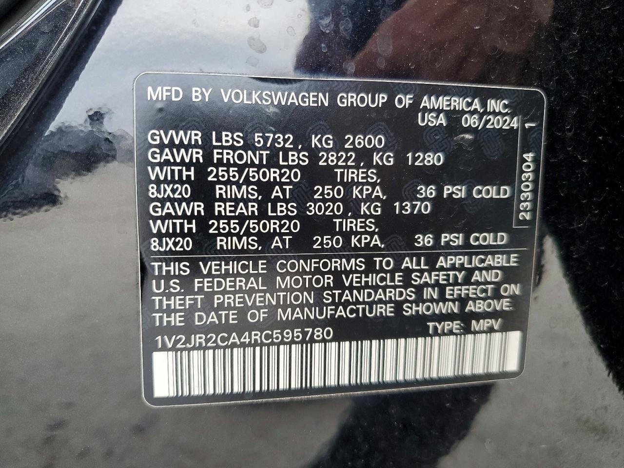 2024 VOLKSWAGEN ATLAS SE photo 14