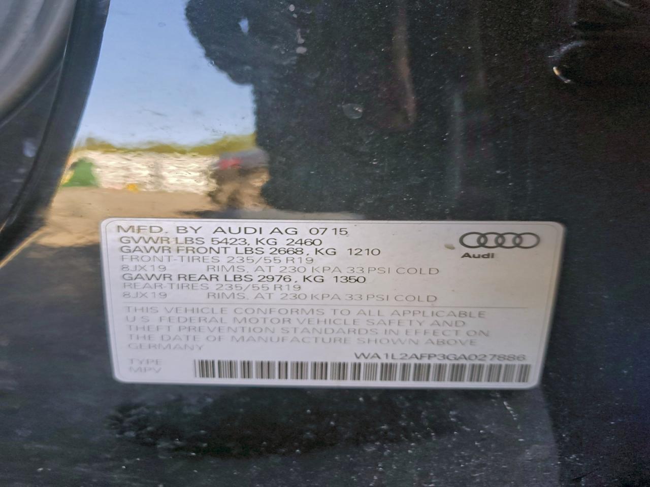 2016 AUDI Q5 PREMIUM PLUS photo 13