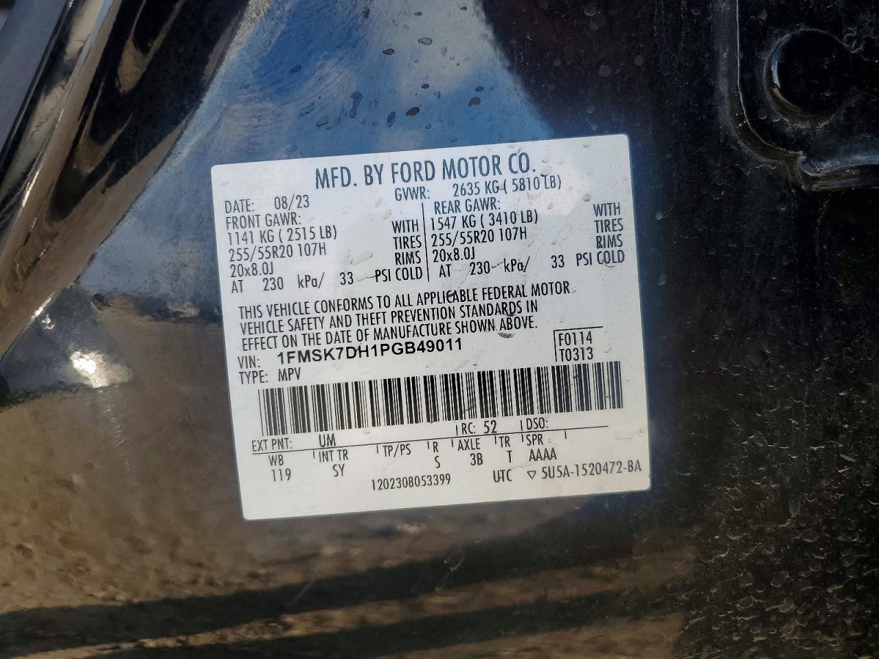 2023 FORD EXPLORER XLT photo 14