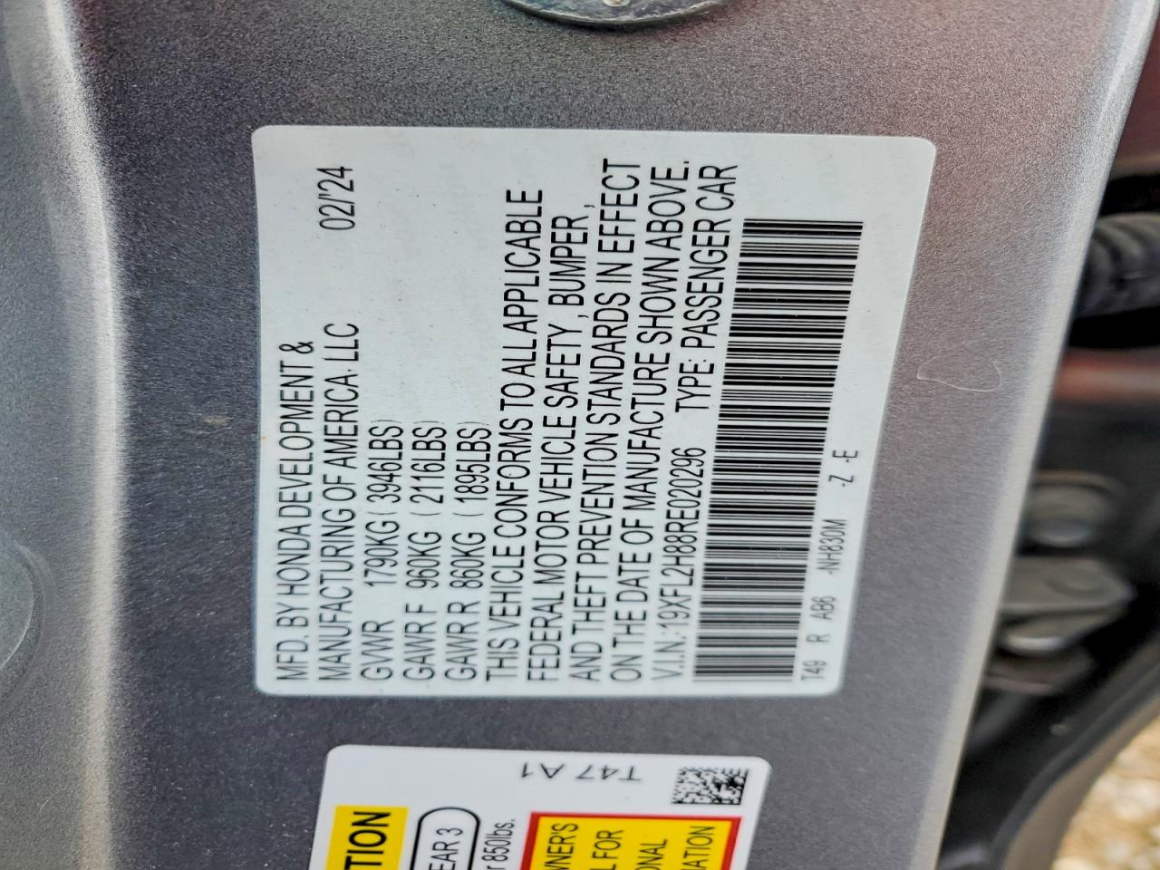 2024 HONDA CIVIC SPORT photo 13