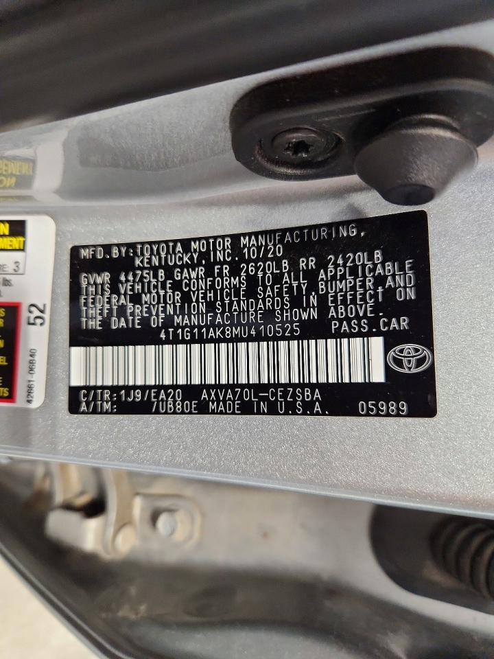 2021 TOYOTA CAMRY SE photo 12