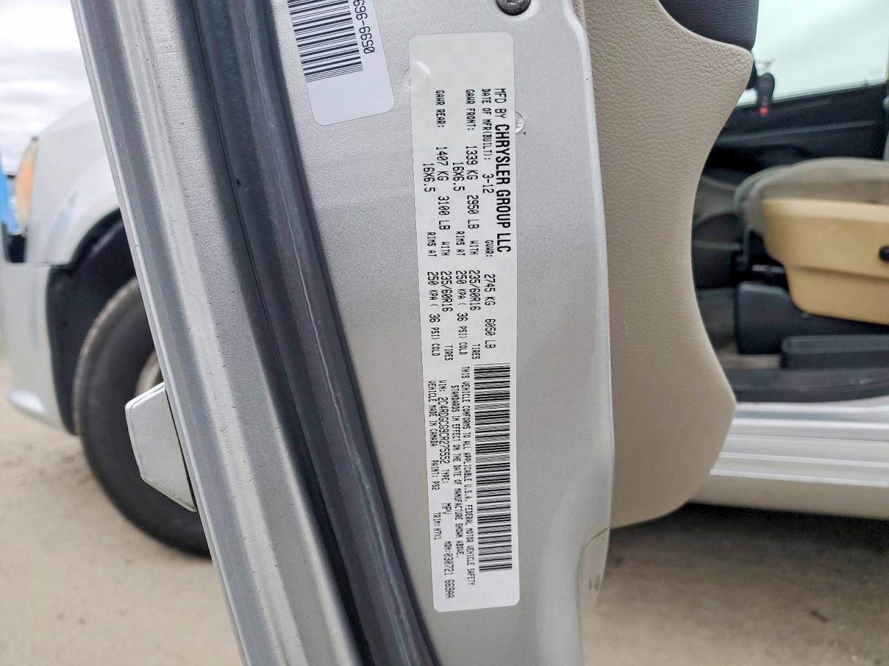 2012 DODGE GRAND CARAVAN SXT photo 13