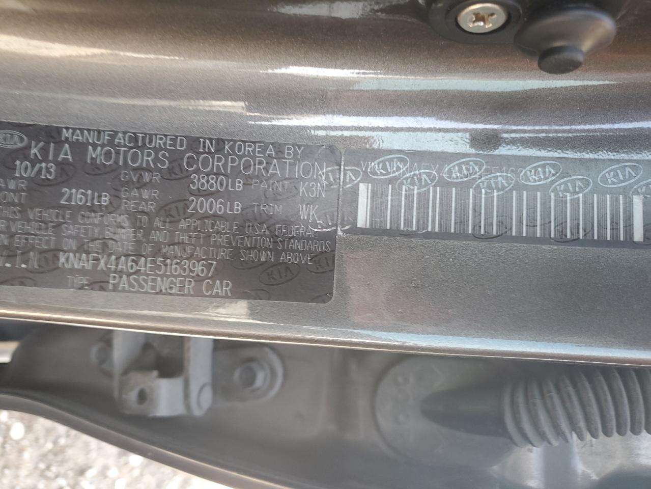 2014 KIA FORTE LX photo 13
