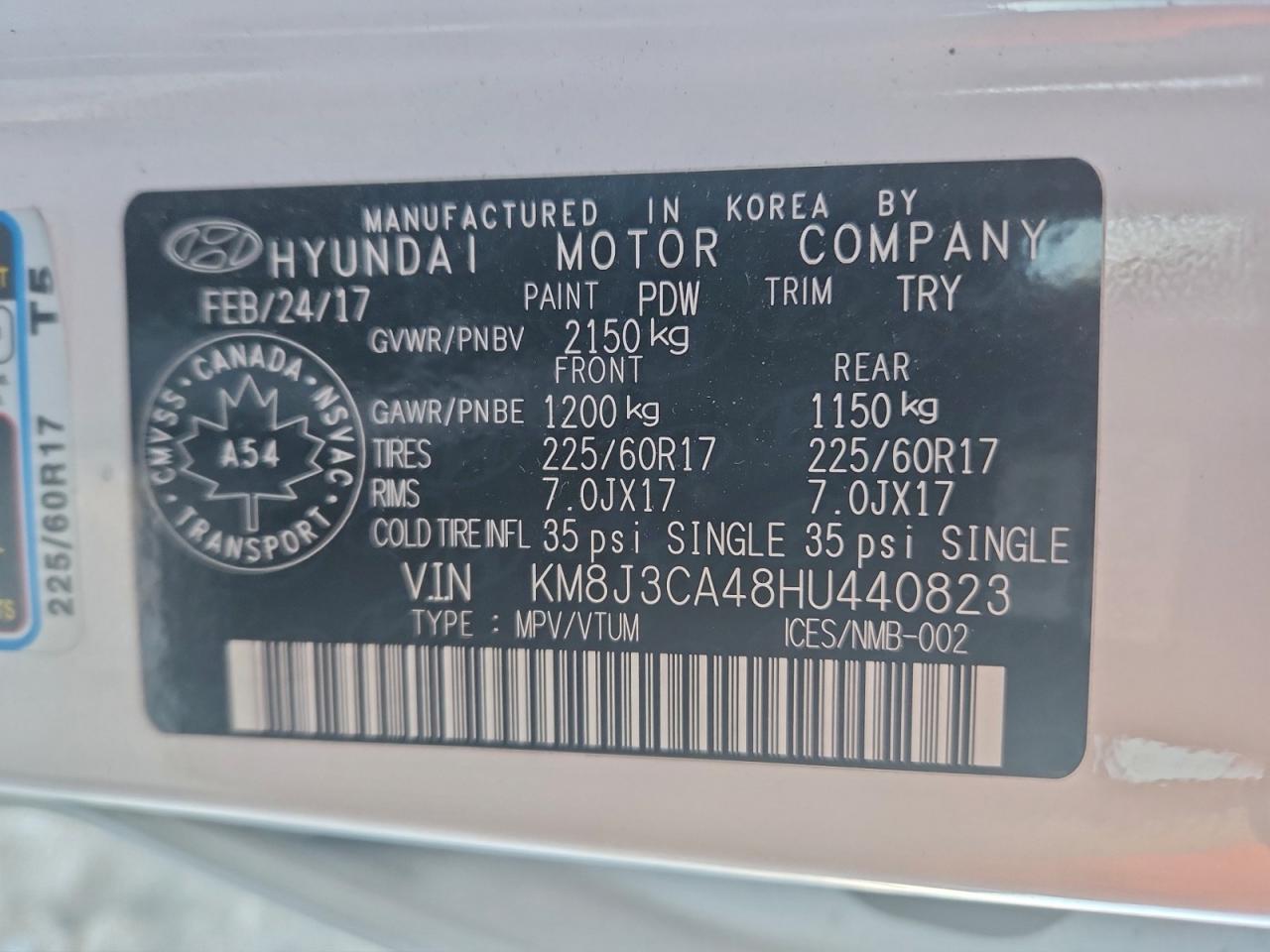 2017 HYUNDAI TUCSON LIMITED photo 27