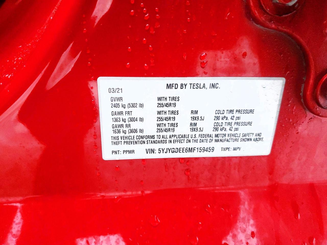 2021 TESLA MODEL Y photo 13