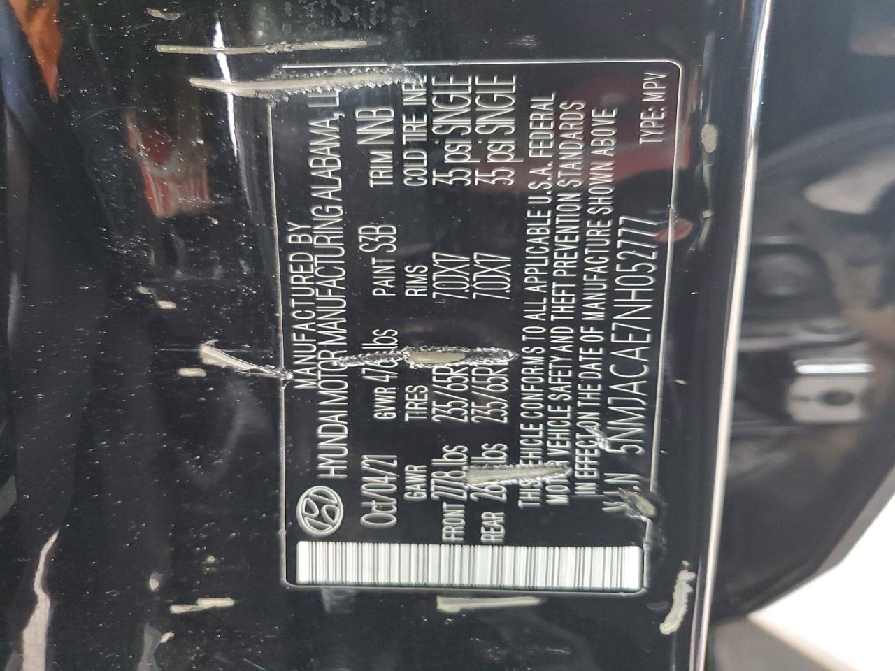 2022 HYUNDAI TUCSON SE photo 14