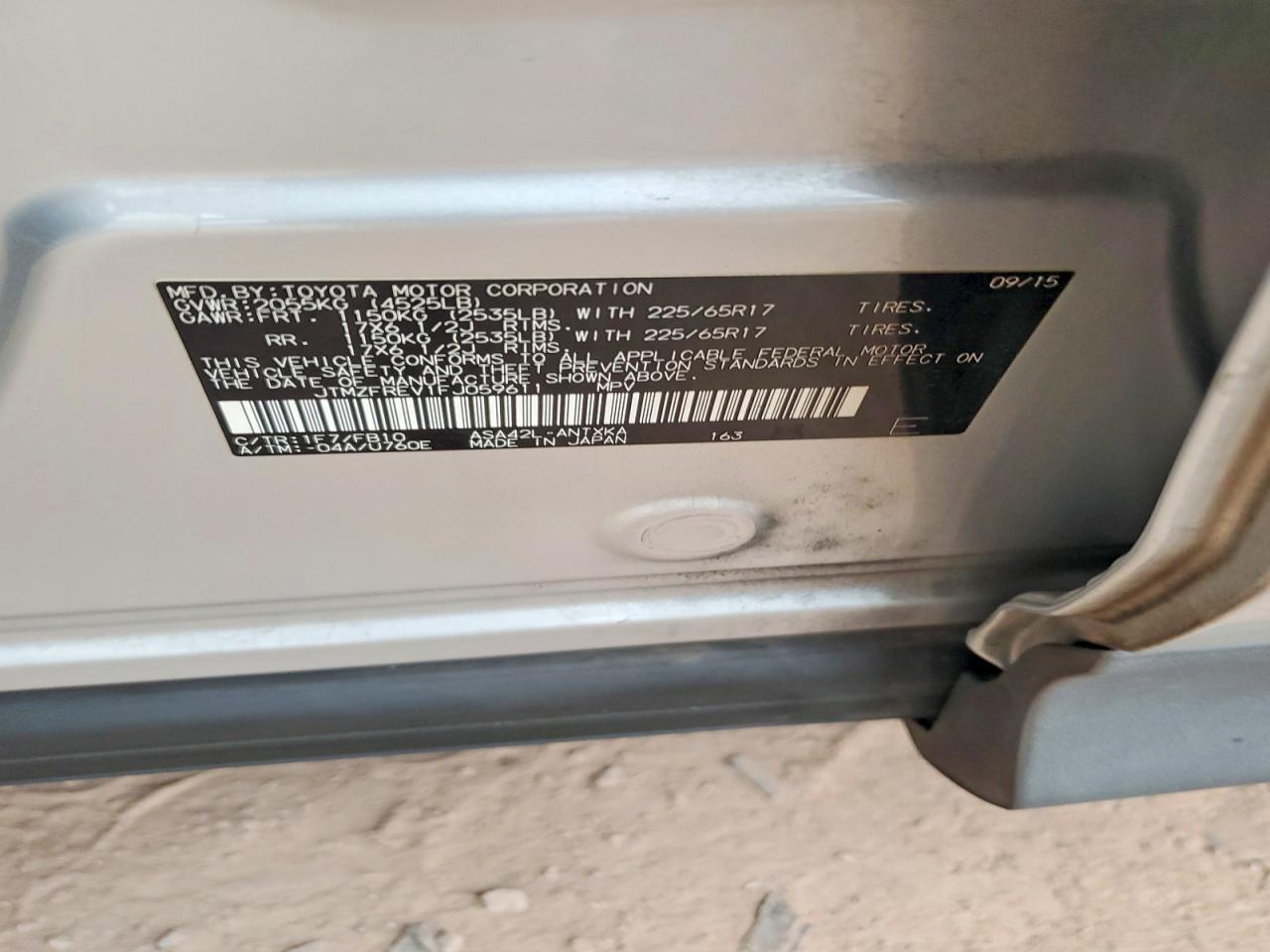 2015 TOYOTA RAV4 LE photo 13