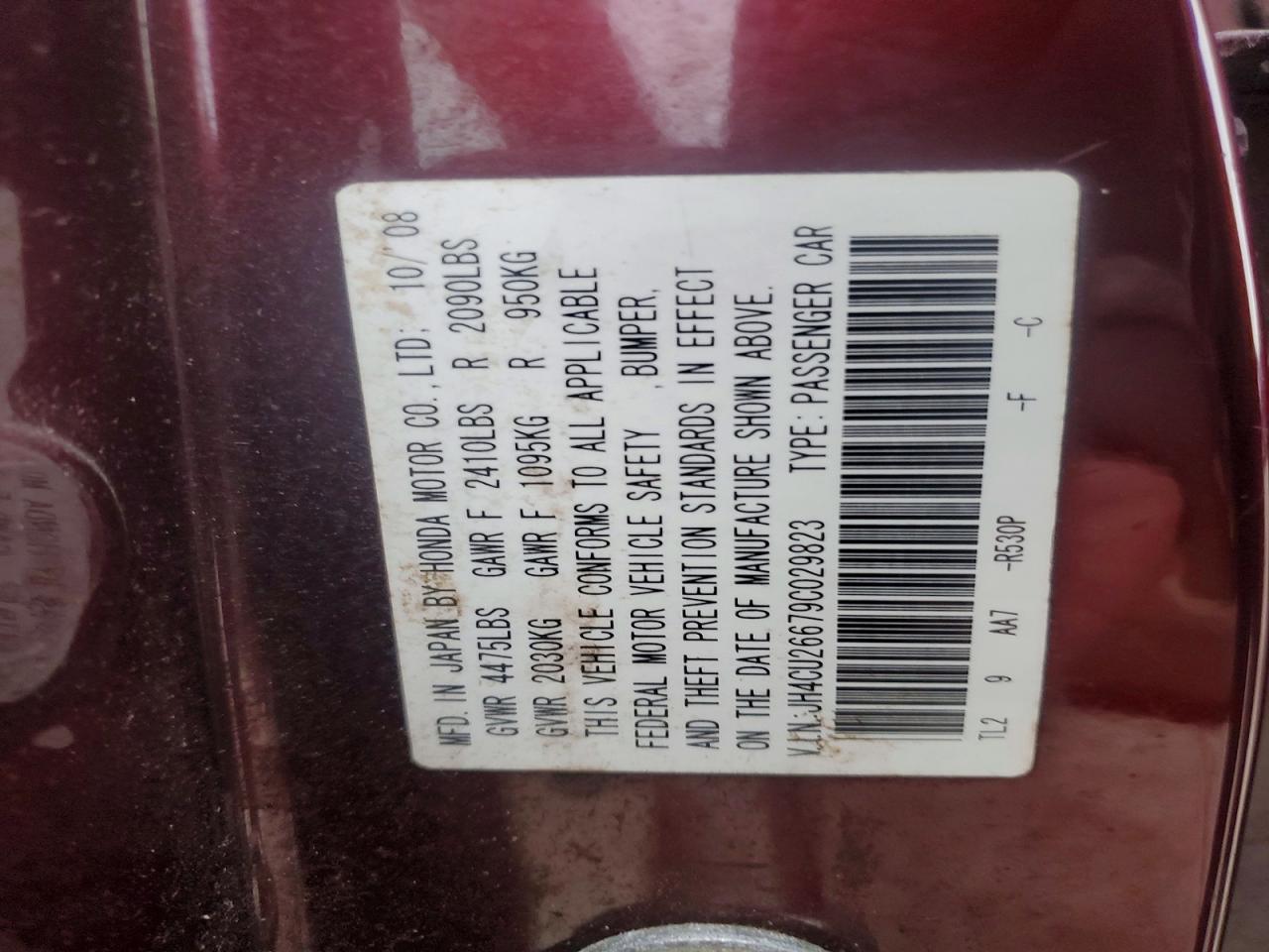 2009 ACURA TSX photo 12