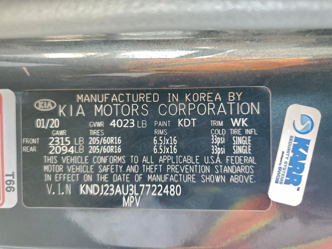 2020 KIA SOUL LX photo 12