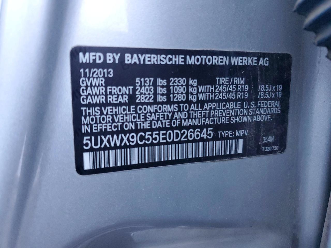 2014 BMW X3 XDRIVE28I photo 13