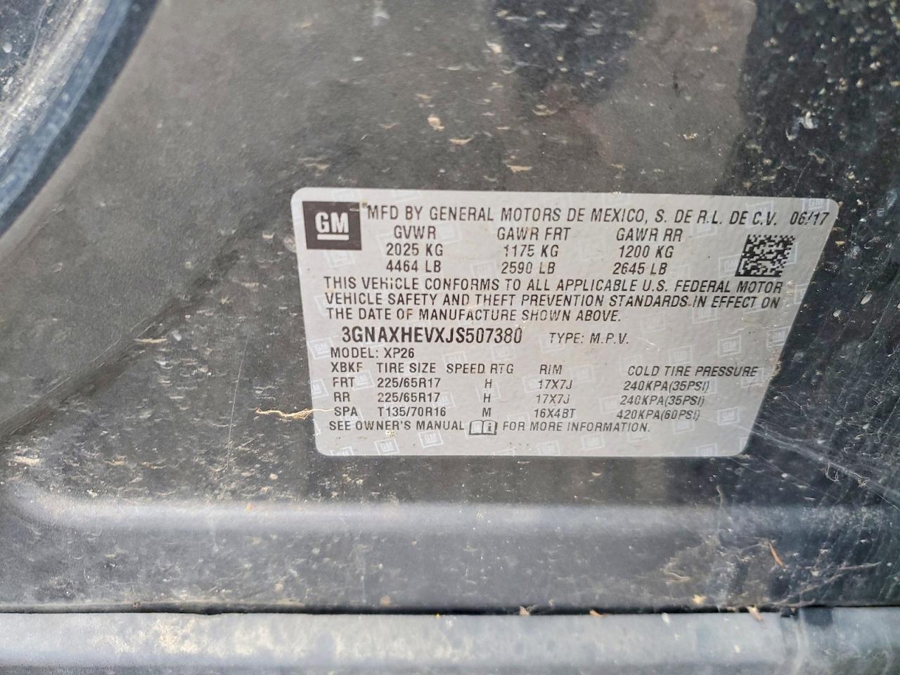 2018 CHEVROLET EQUINOX LS photo 12