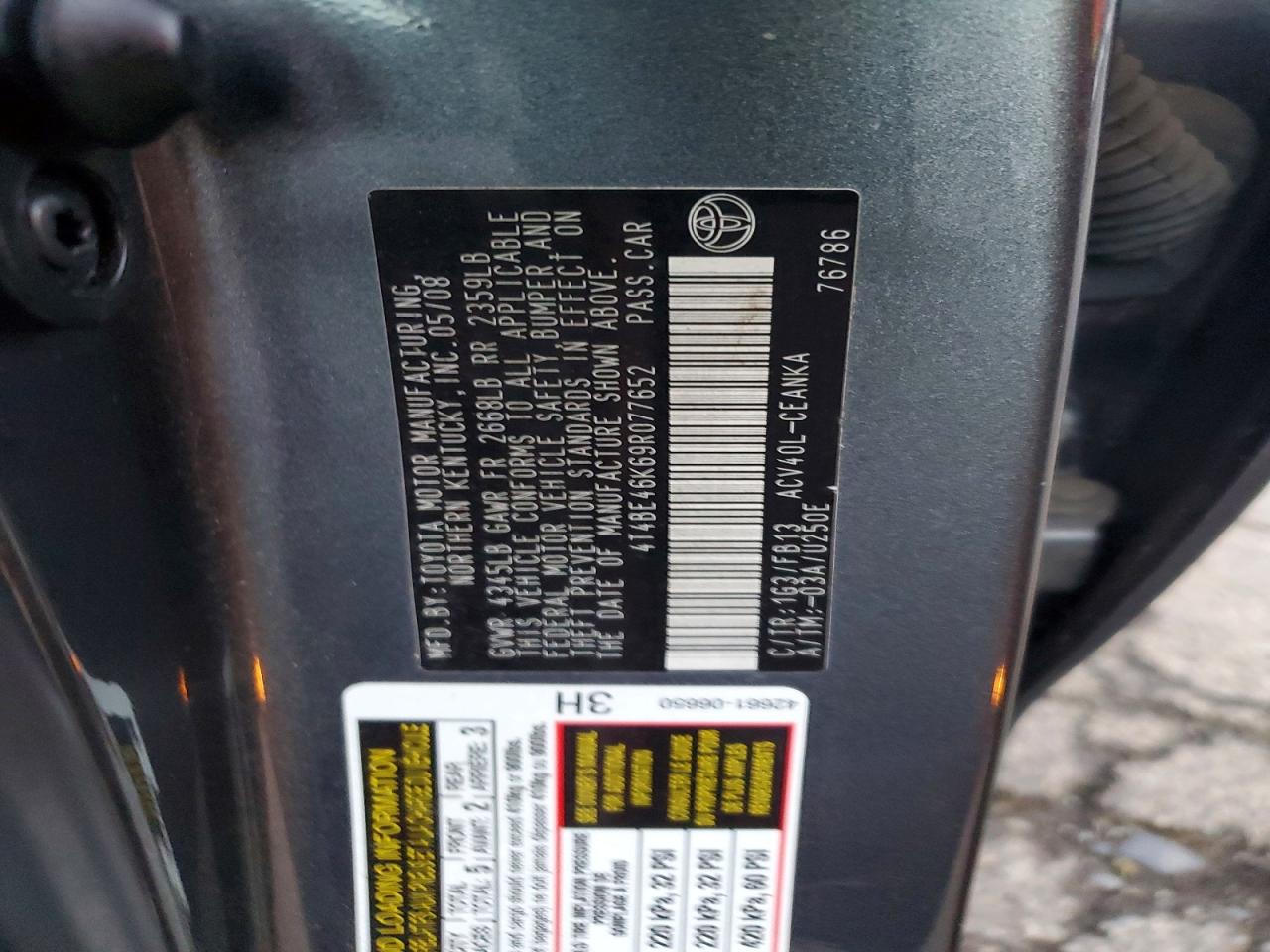 2009 TOYOTA CAMRY LE photo 12