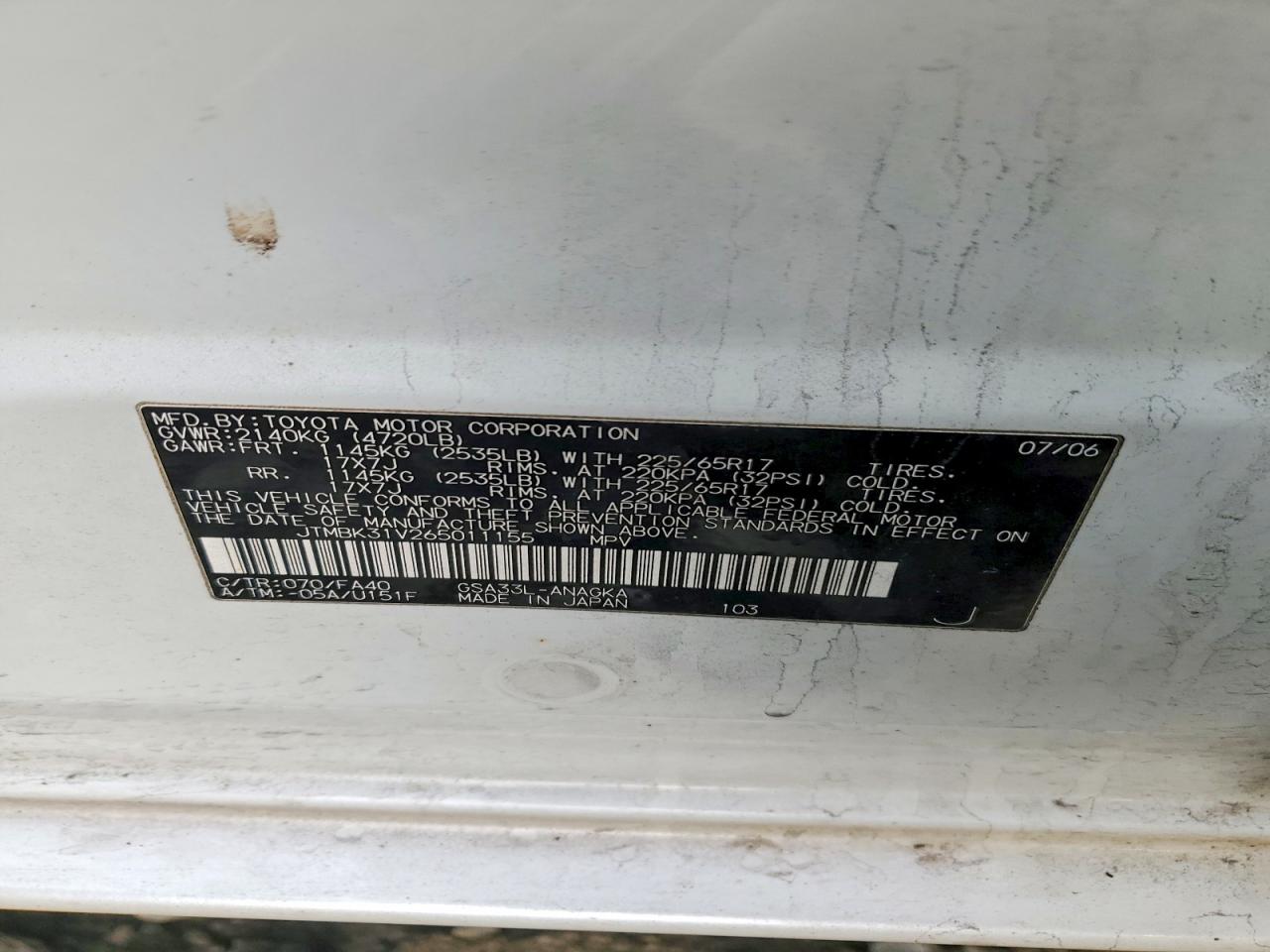 2006 TOYOTA RAV4 LIMITED photo 13