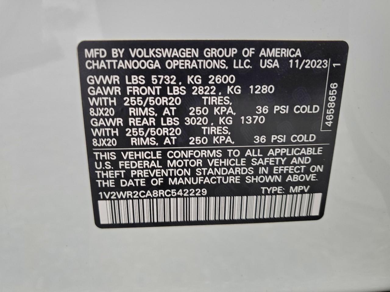 2024 VOLKSWAGEN ATLAS SE photo 14