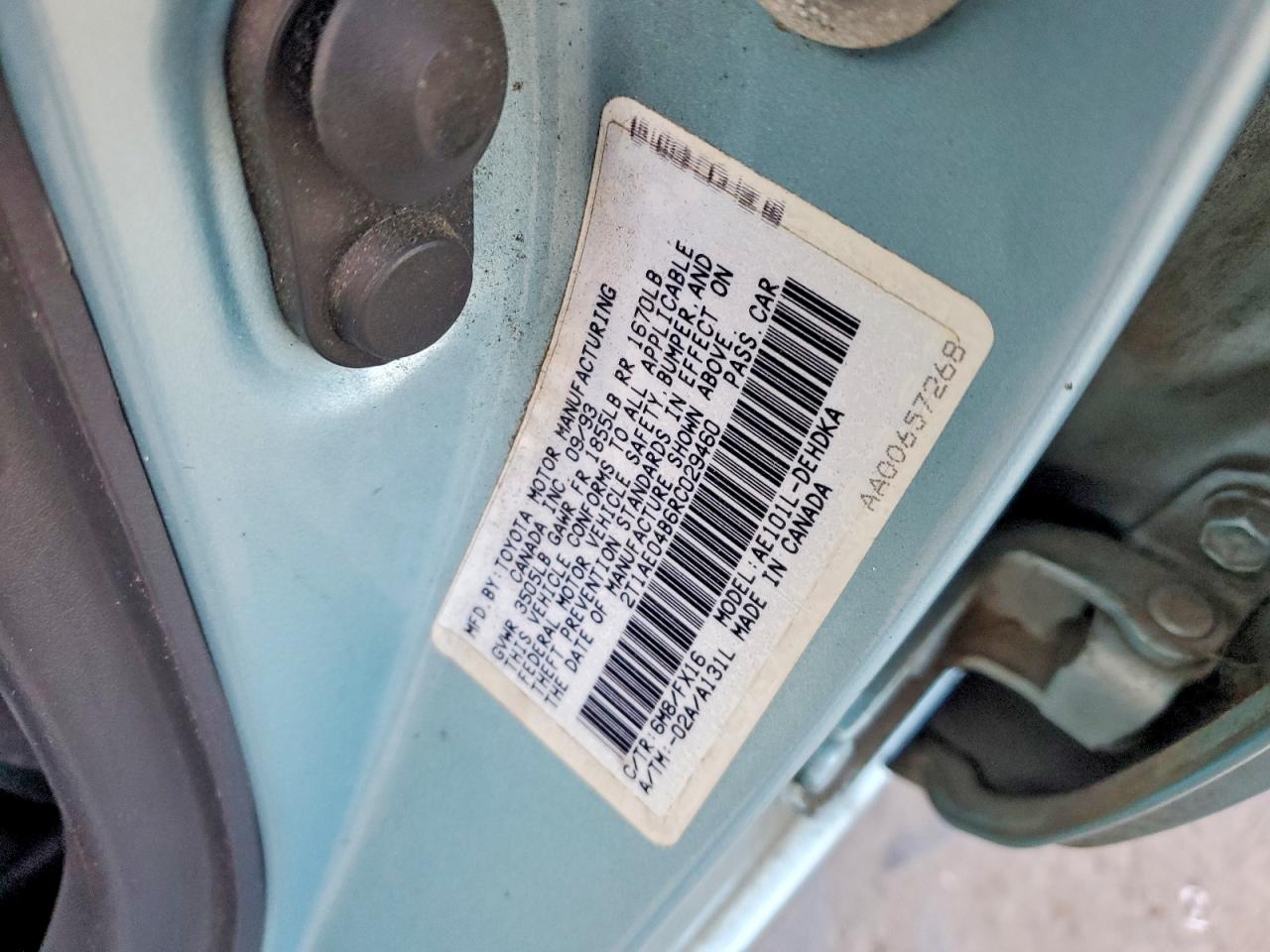1994 TOYOTA COROLLA photo 23