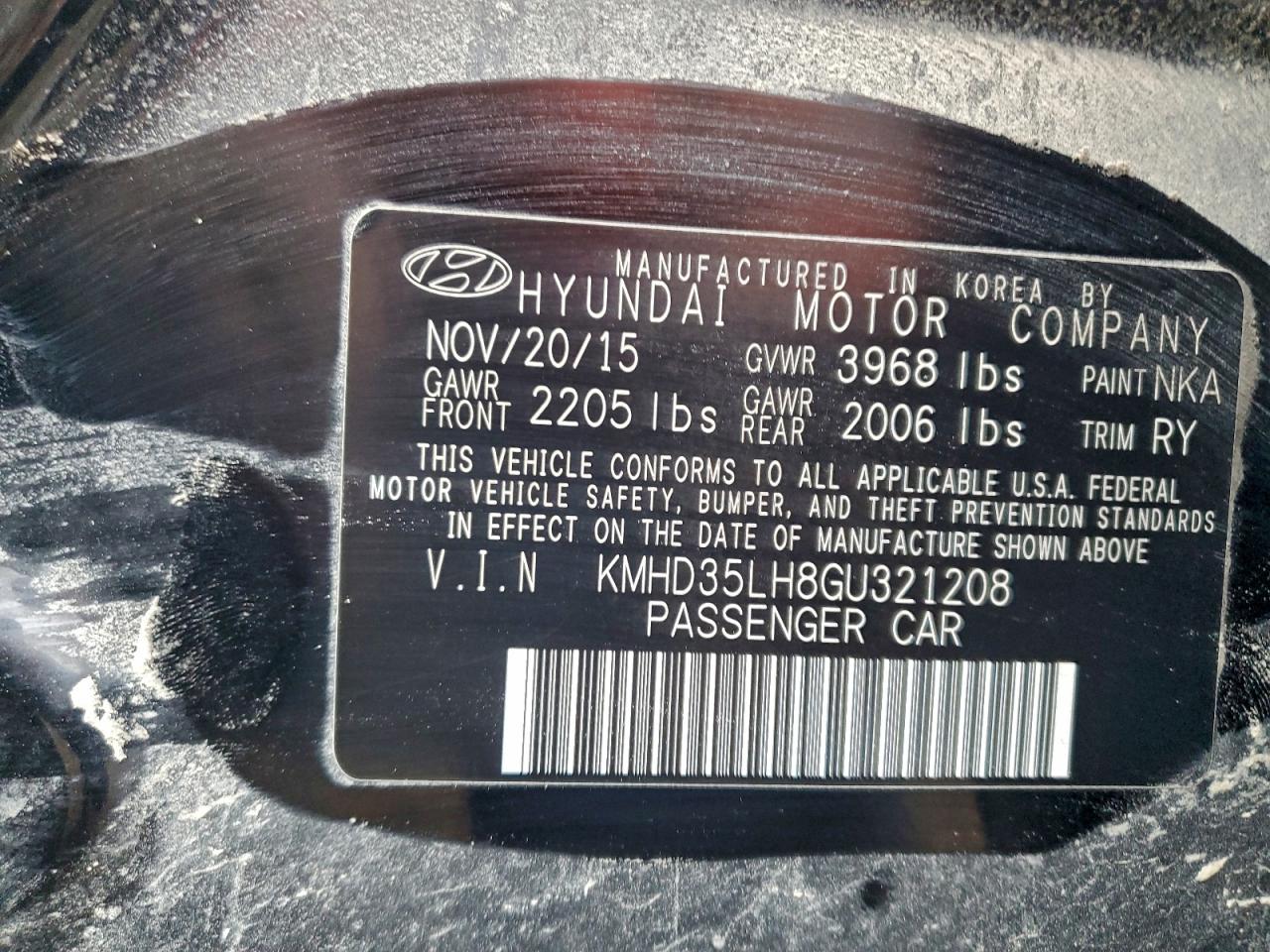 2016 HYUNDAI ELANTRA GT photo 12