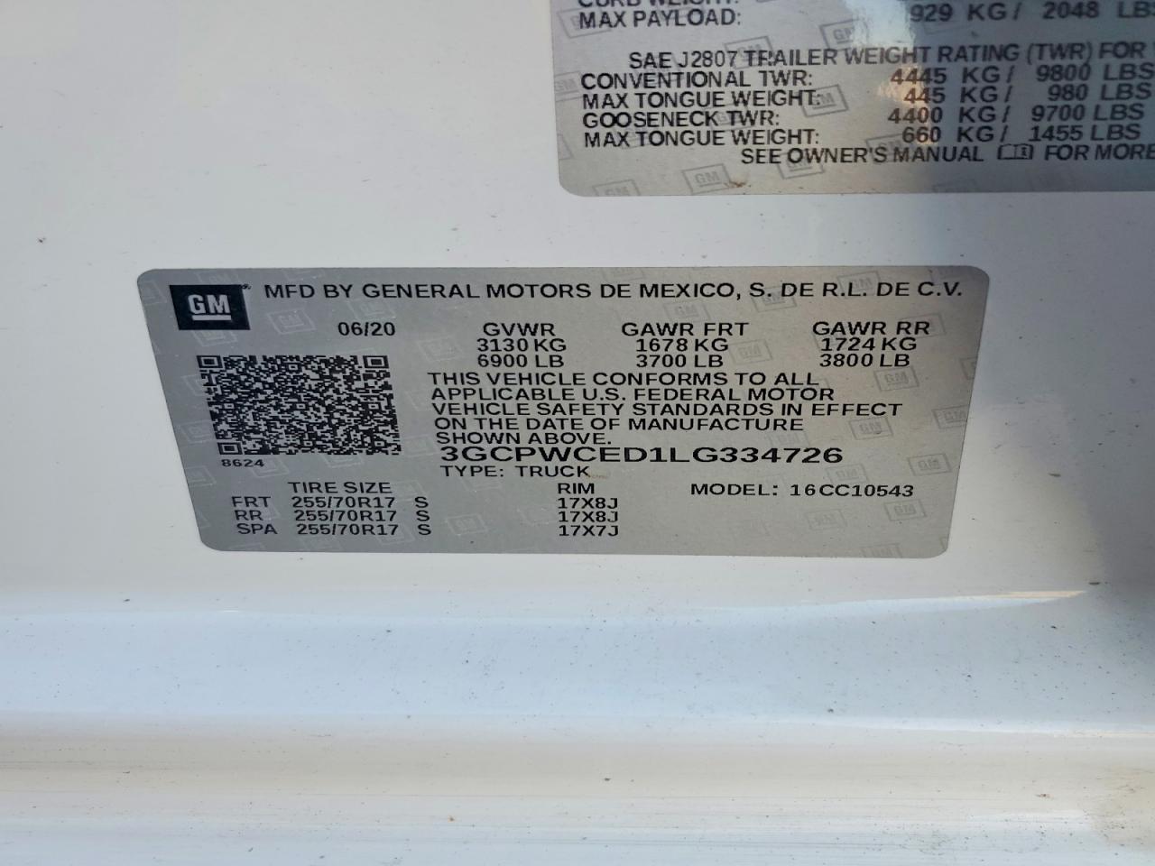 2020 CHEVROLET SILVERADO C1500 LT photo 12