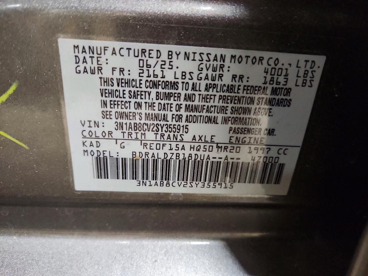 2025 NISSAN SENTRA SV photo 12