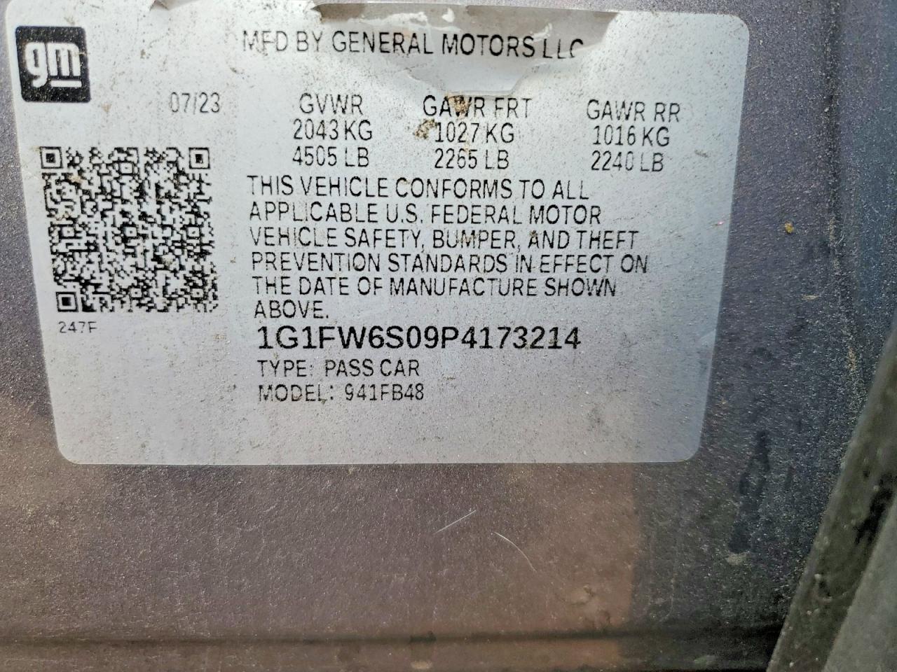 2023 CHEVROLET BOLT EV 1LT photo 12