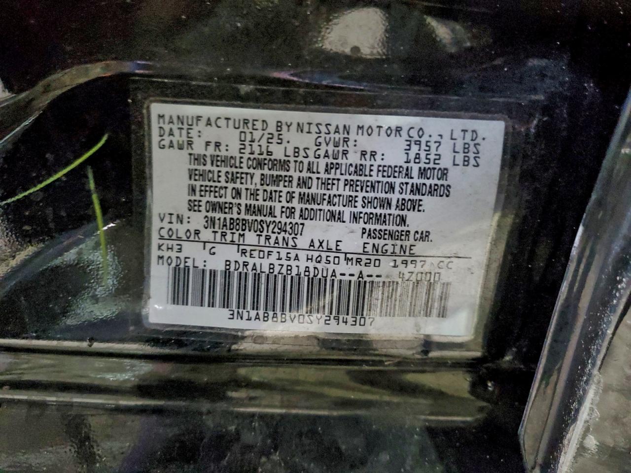 2025 NISSAN SENTRA S photo 12