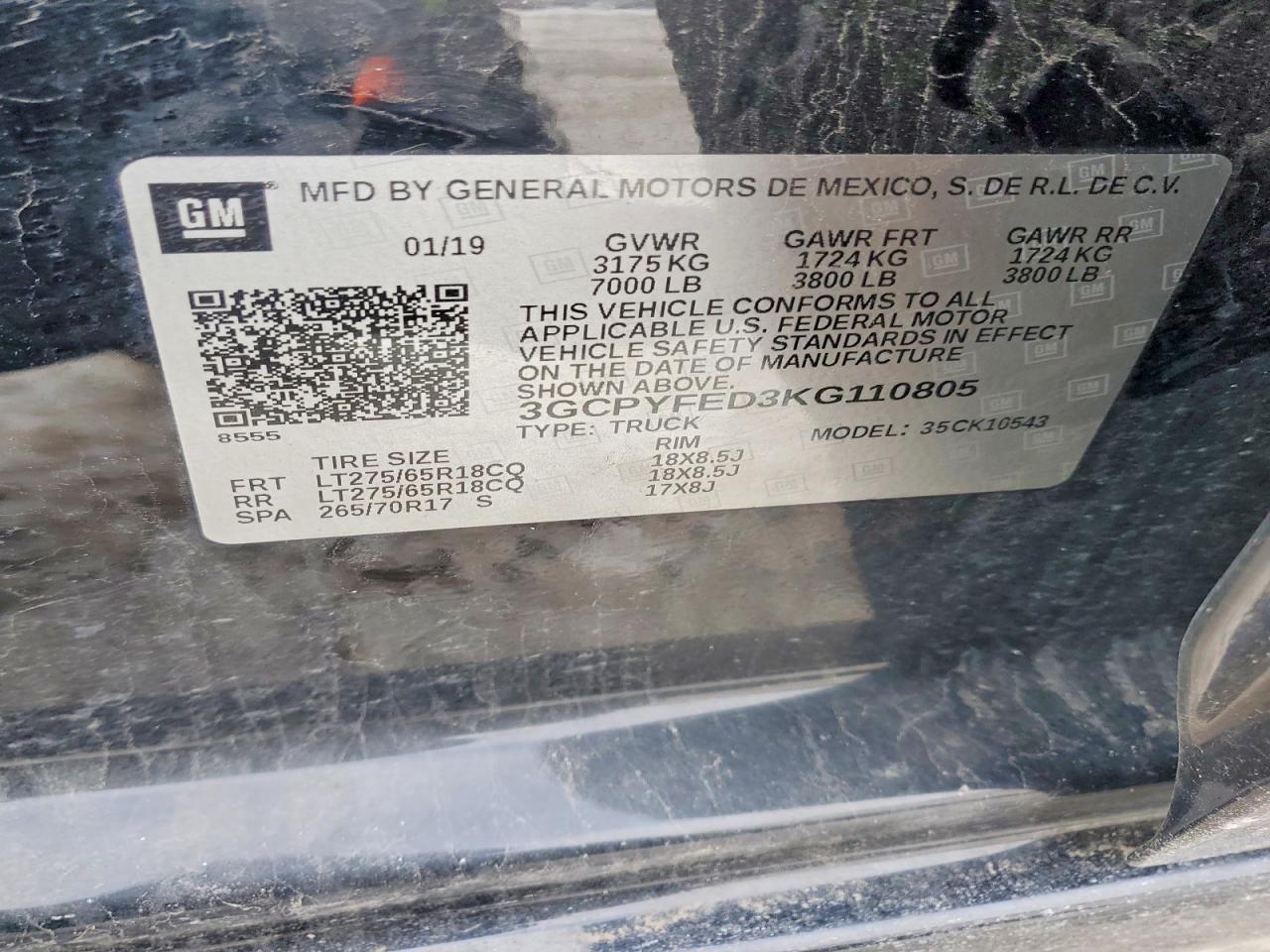 2019 CHEVROLET SILVERADO K1500 LT TRAIL BOSS photo 12
