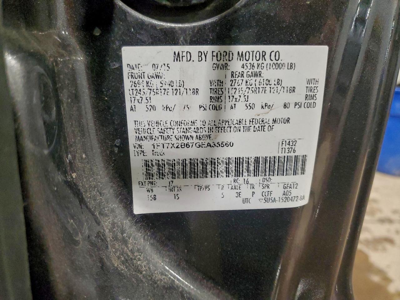 2016 FORD F250 SUPER DUTY photo 12