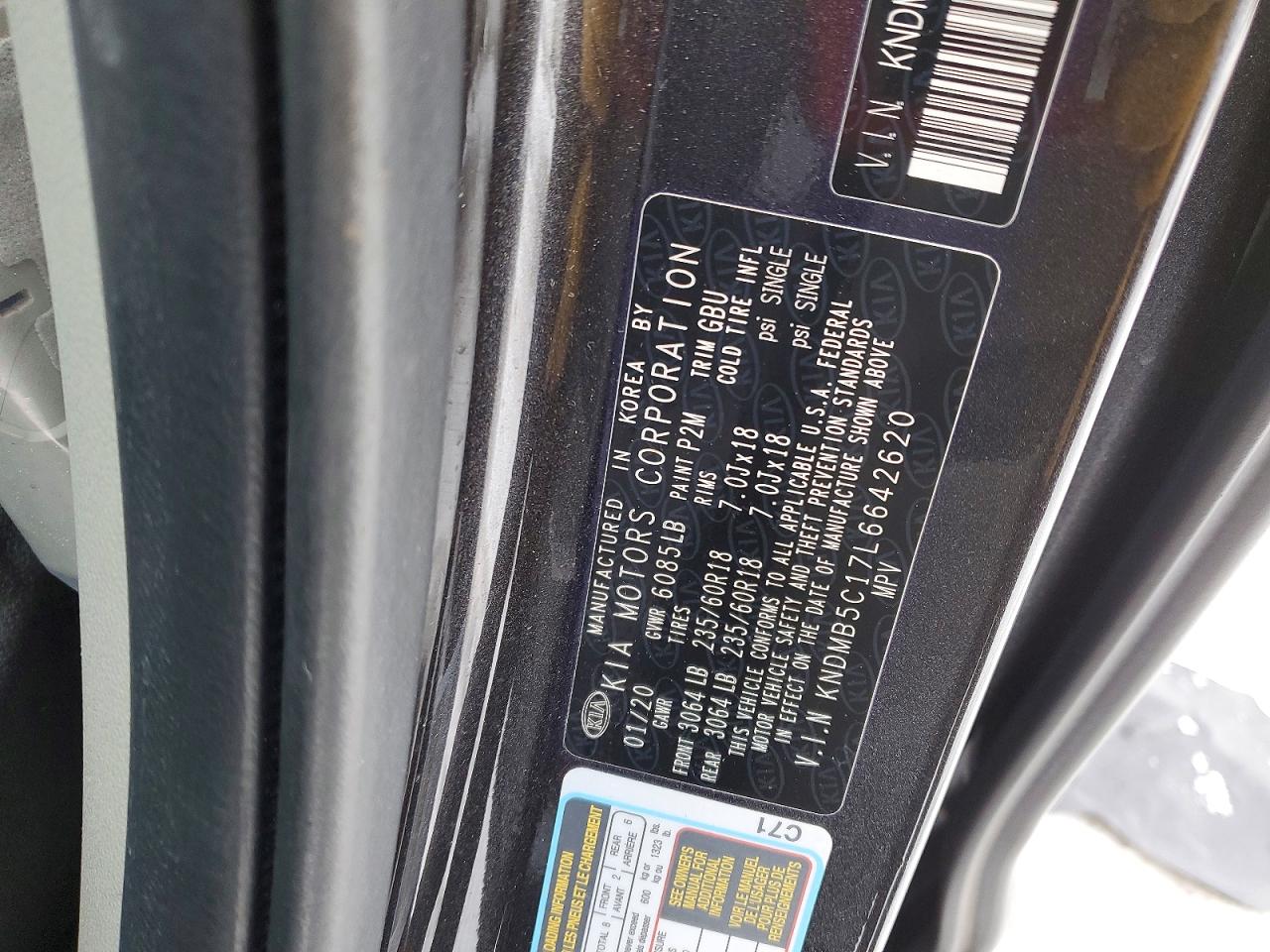 2020 KIA SEDONA LX photo 14
