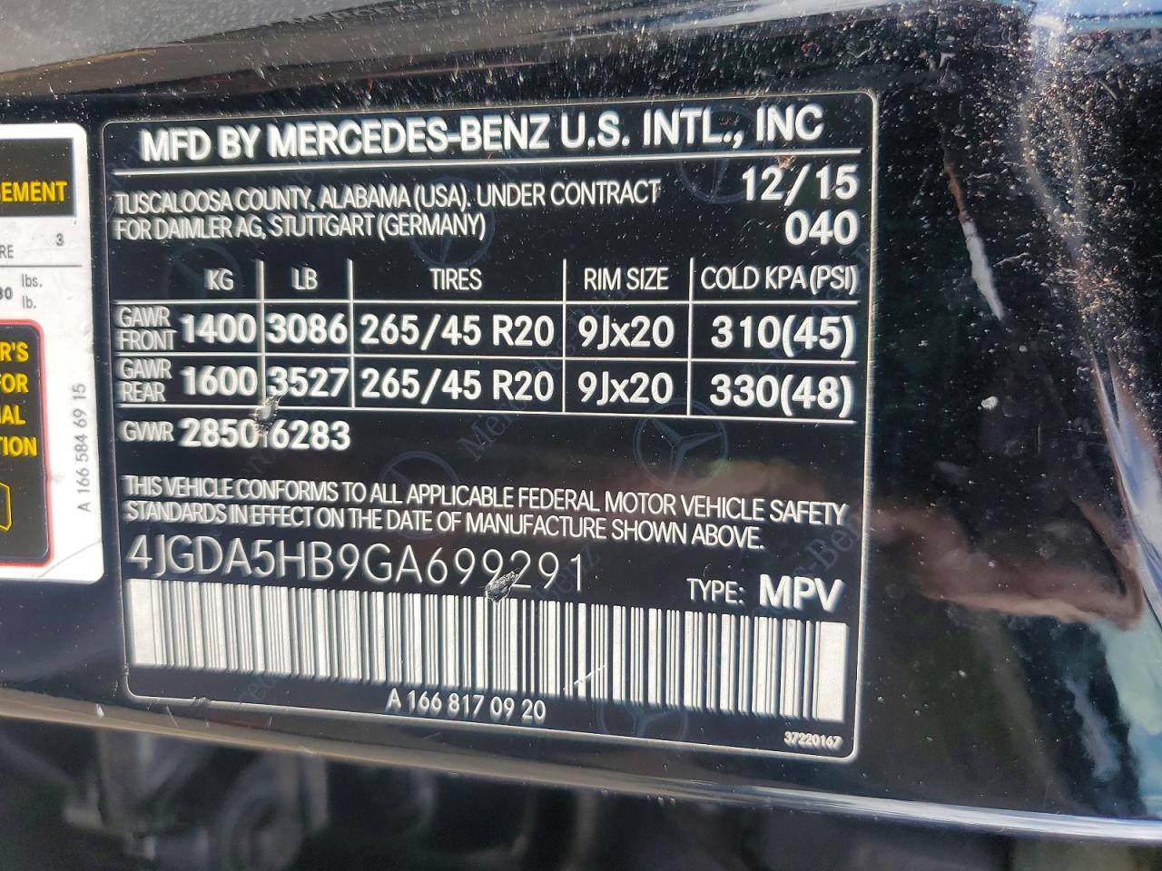 2016 MERCEDES-BENZ GLE 350 4MATIC photo 13