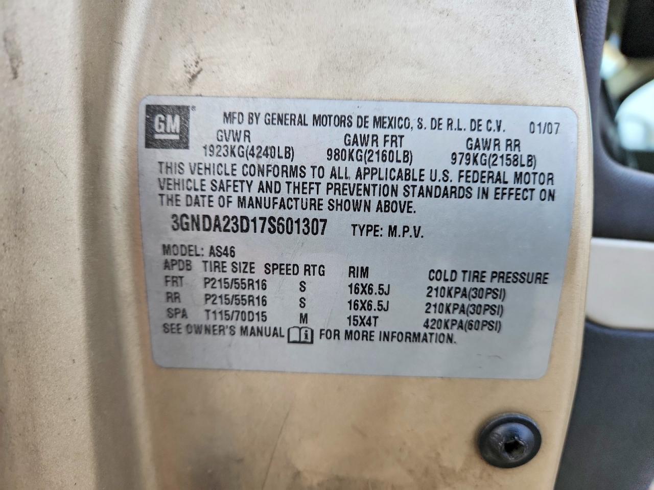 2007 CHEVROLET HHR LT photo 13