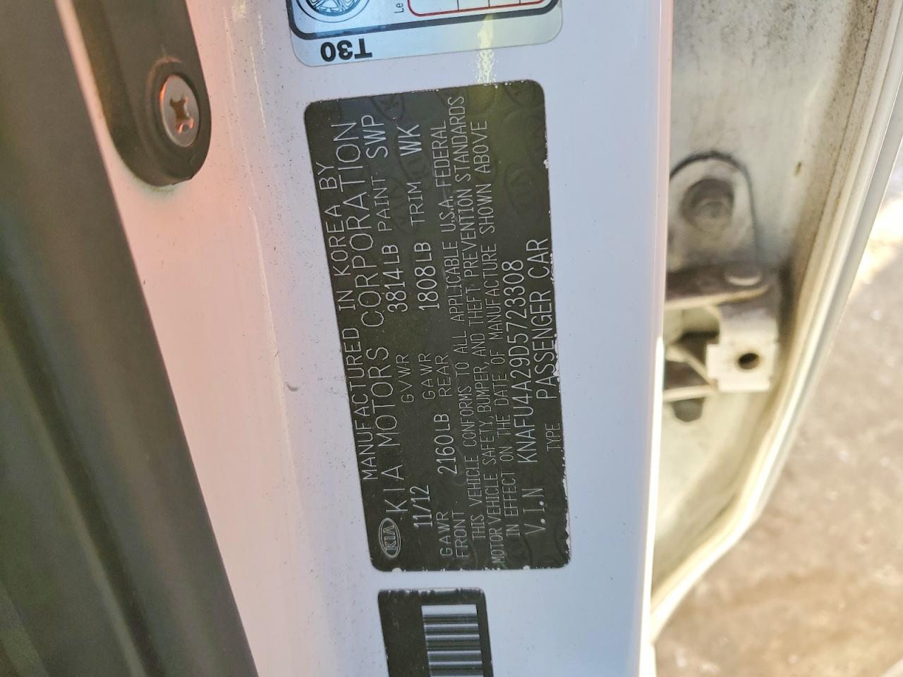 2013 KIA FORTE EX photo 13