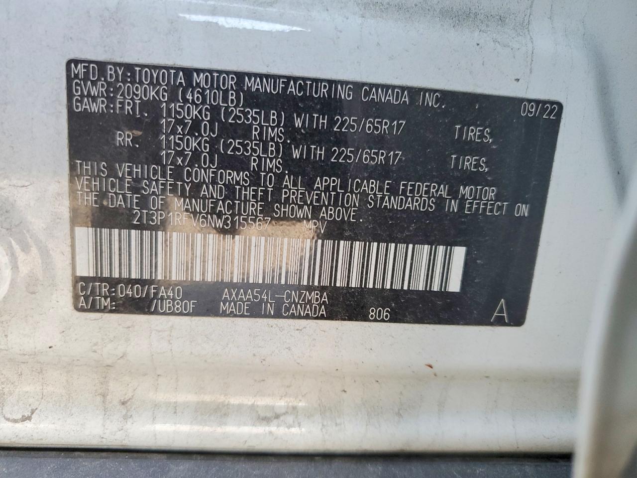 2022 TOYOTA RAV4 XLE photo 13