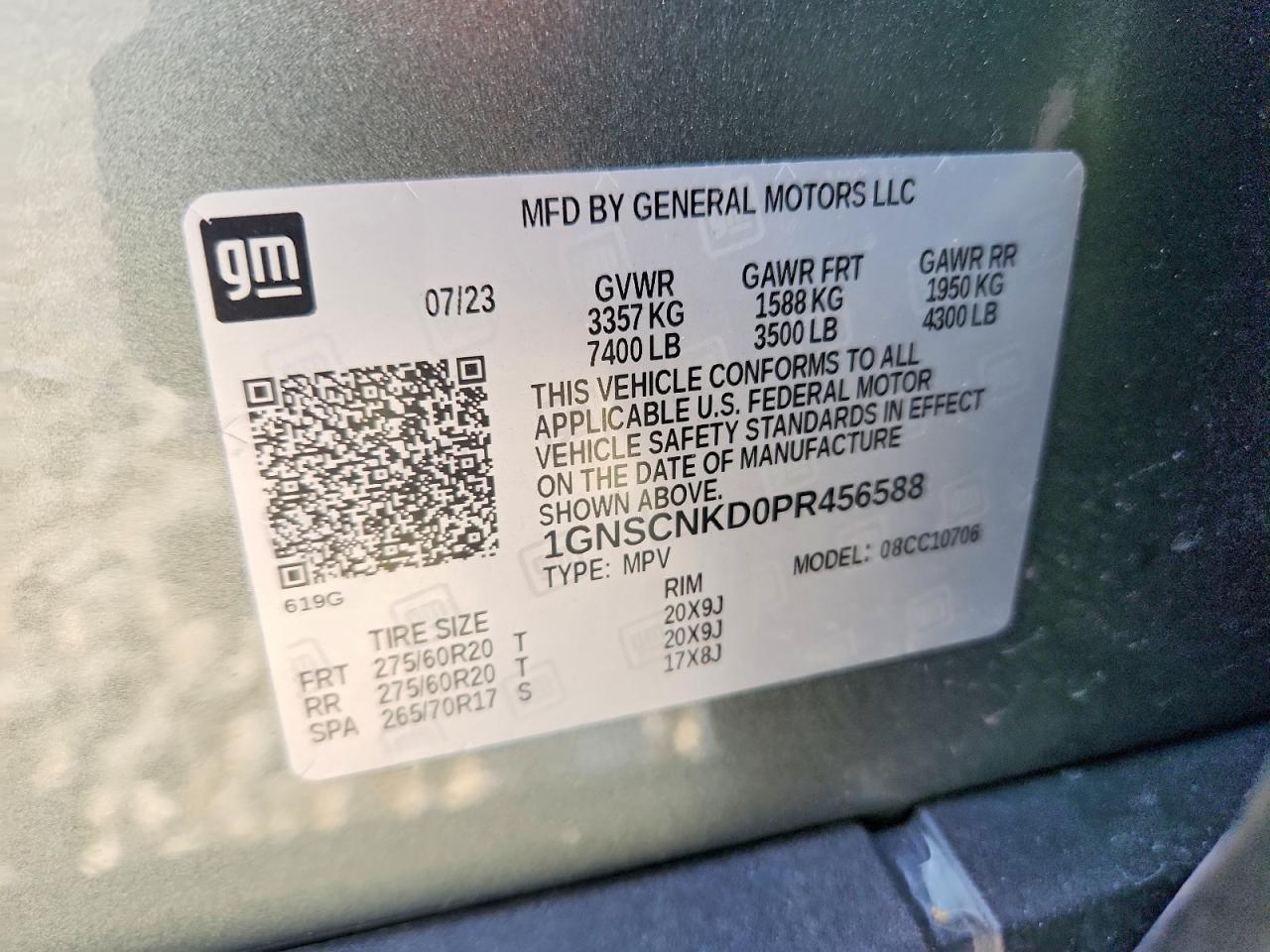 2023 CHEVROLET TAHOE C1500 LT photo 14