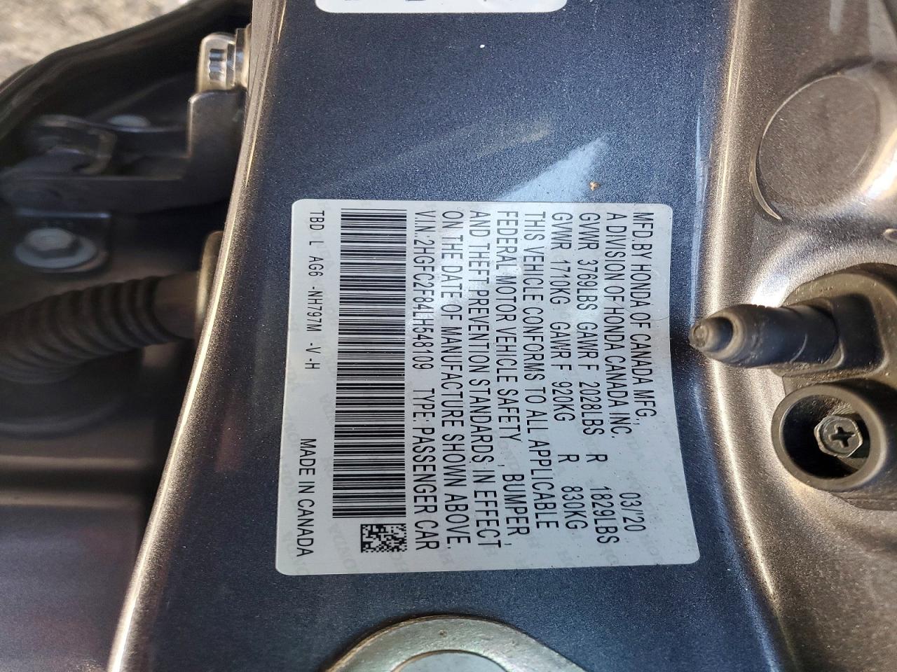2020 HONDA CIVIC SPORT photo 12