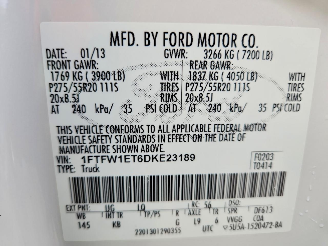 2013 FORD F150 SUPERCREW photo 13