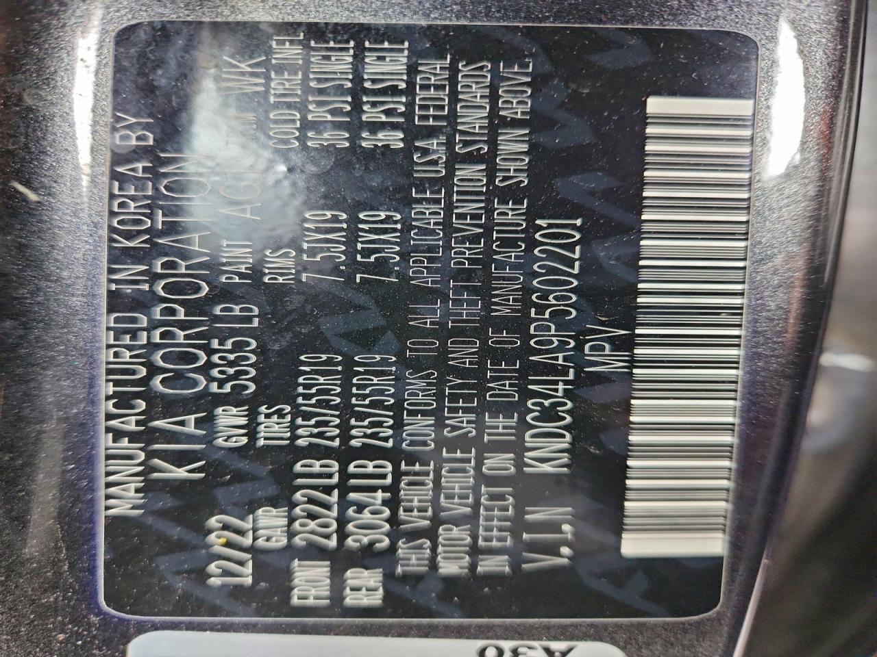 2023 KIA EV6 LIGHT photo 14