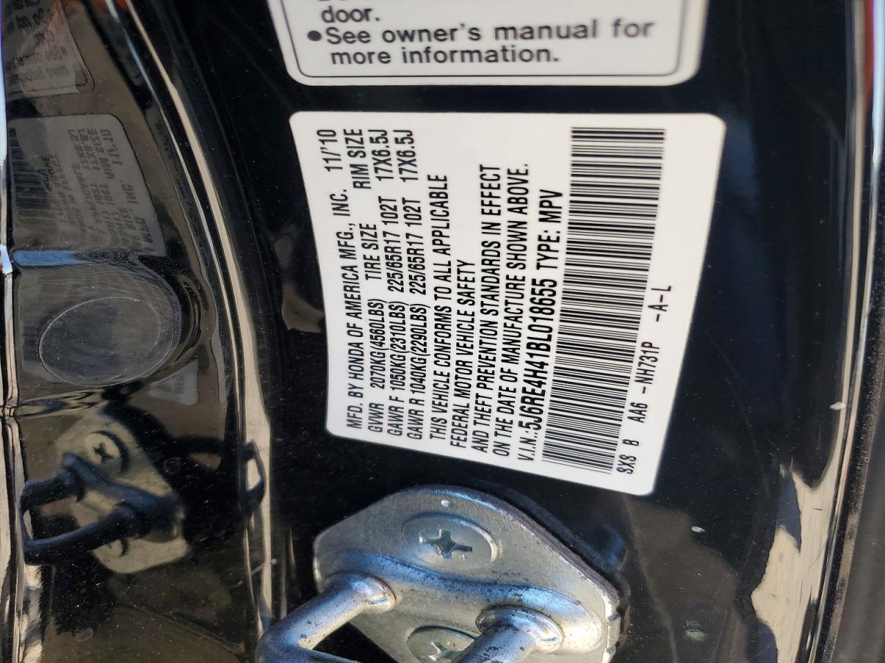 2011 HONDA CR-V SE photo 12
