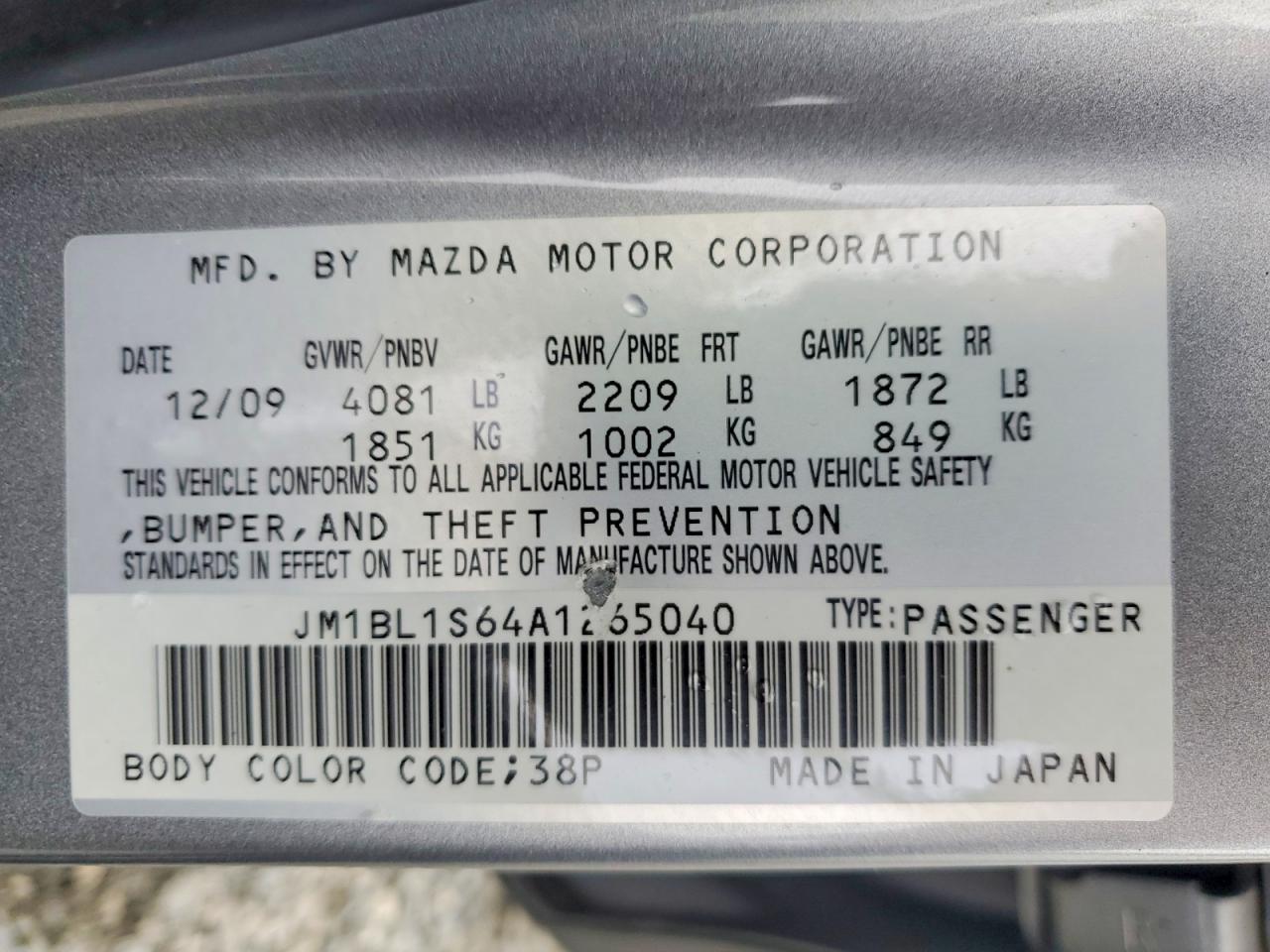 2010 MAZDA 3 S photo 13