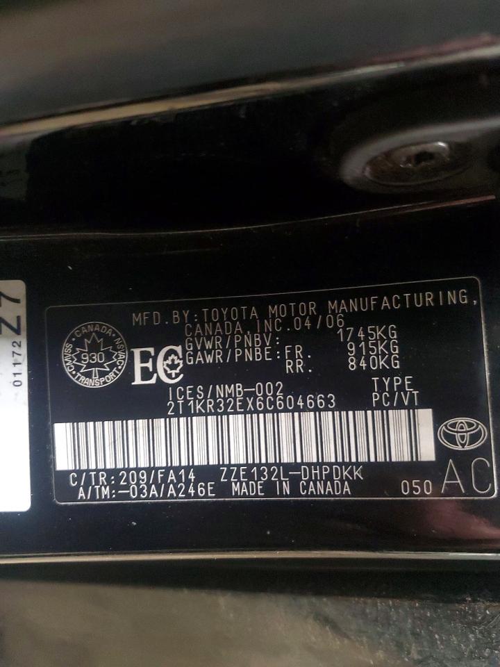 2006 TOYOTA COROLLA MATRIX XR photo 13