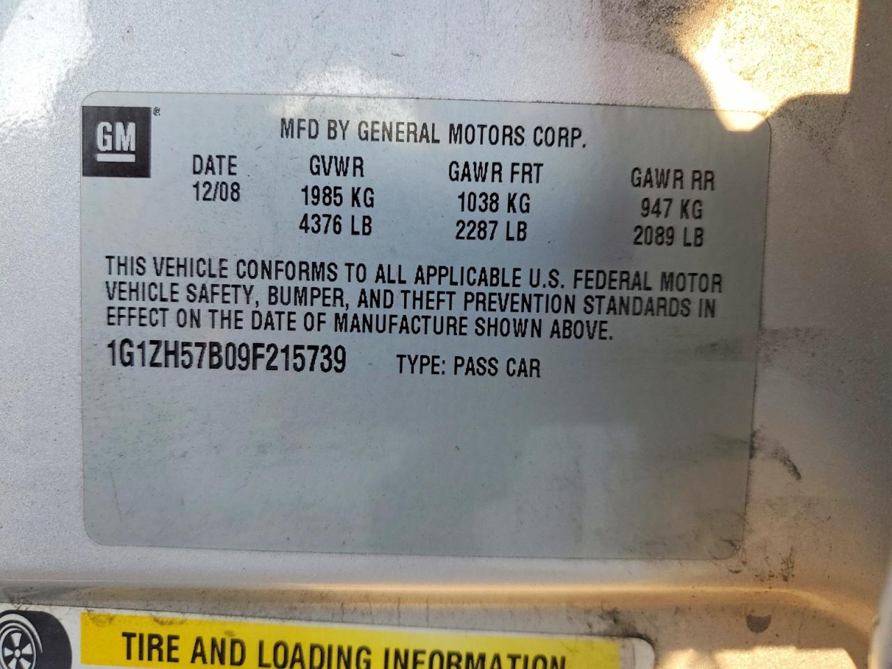2009 CHEVROLET MALIBU 1LT photo 25